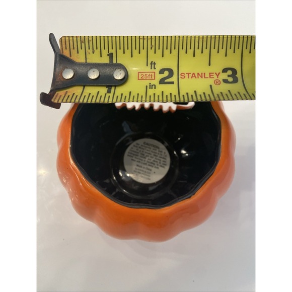 Harry Slatkin Pumpkin Bath & Body Works Jack O Lantern Candle Holder 2011 New - Picture 8 of 9